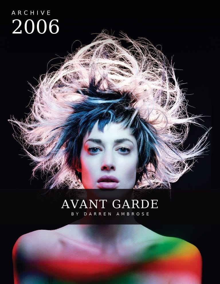 Sculptural avant-garde hair shaped into weightless orbs in prismatic light – Avant Garde by Darren Ambrose, 2006 hair collection