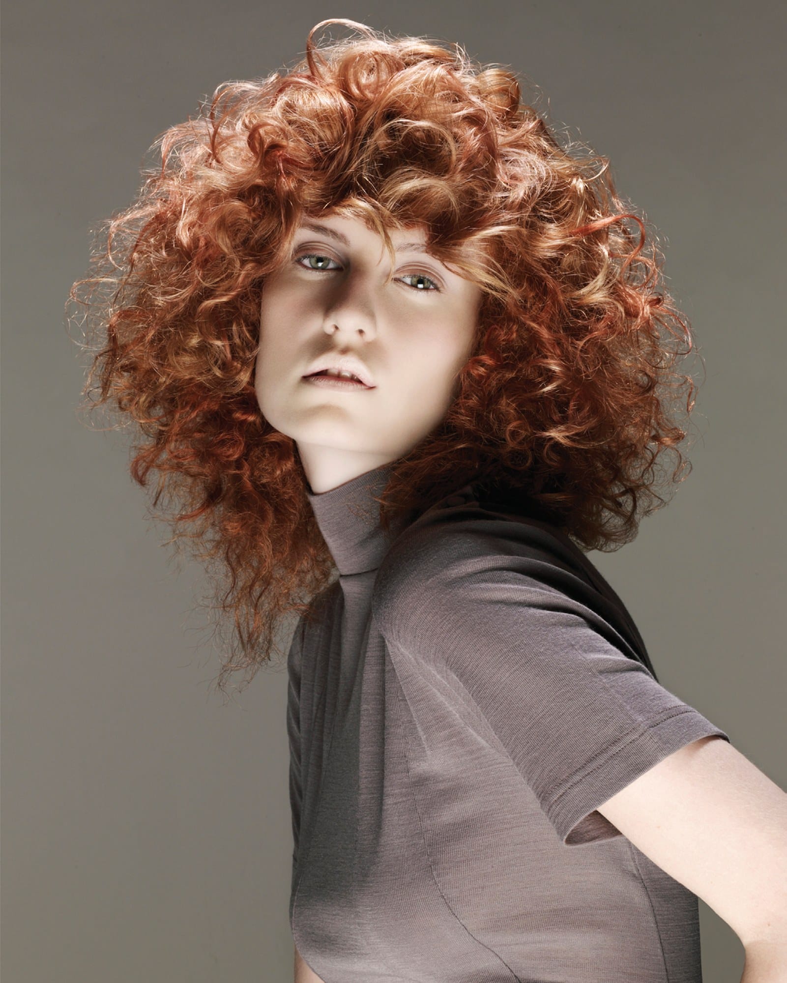 Textured copper curls with luminous, dimensional colour – Essensuals Evolution by Yumi Nakada-Dingle