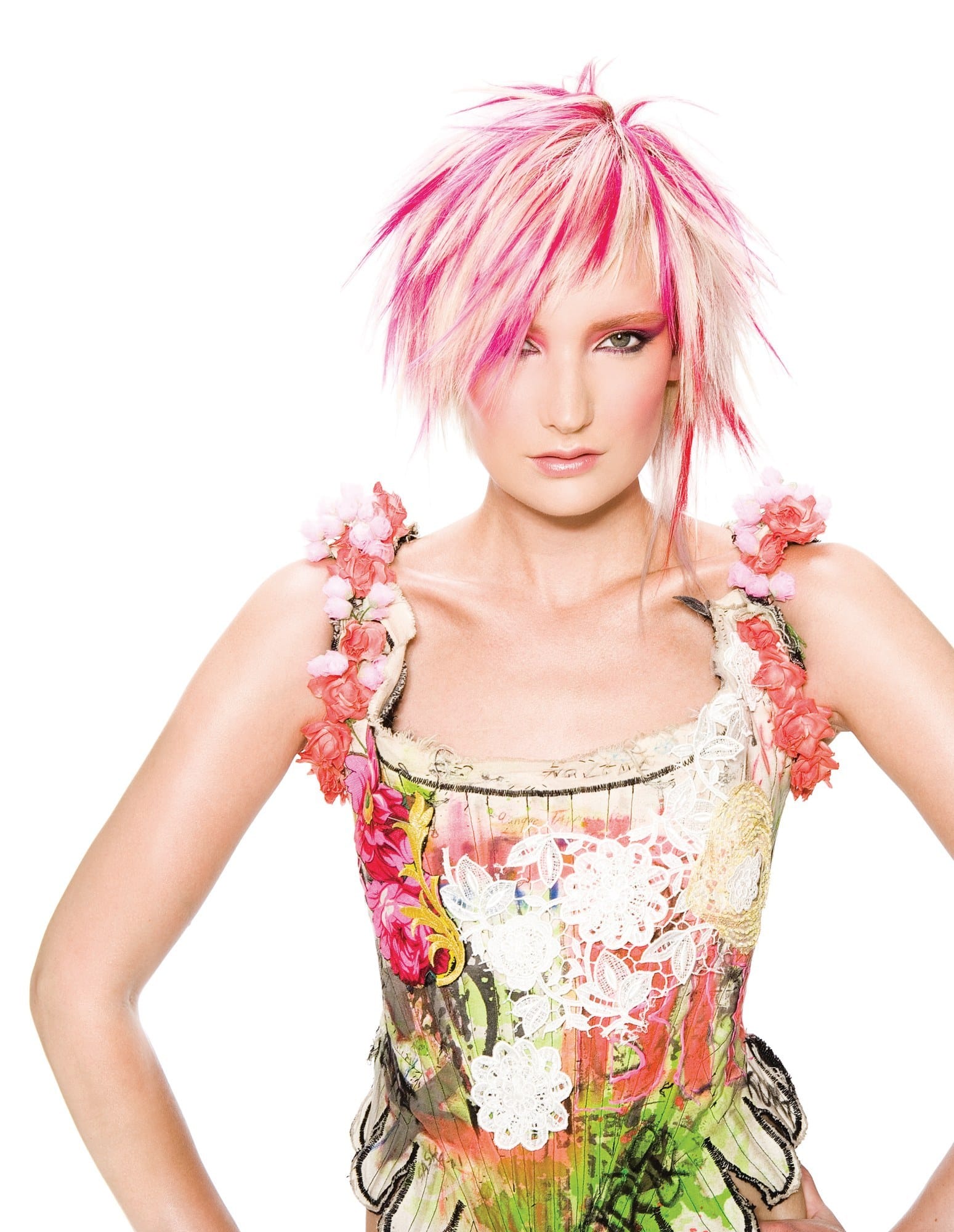 Ornate floral couture styling detail – Fallen Angels by the Clipso Artistic Team