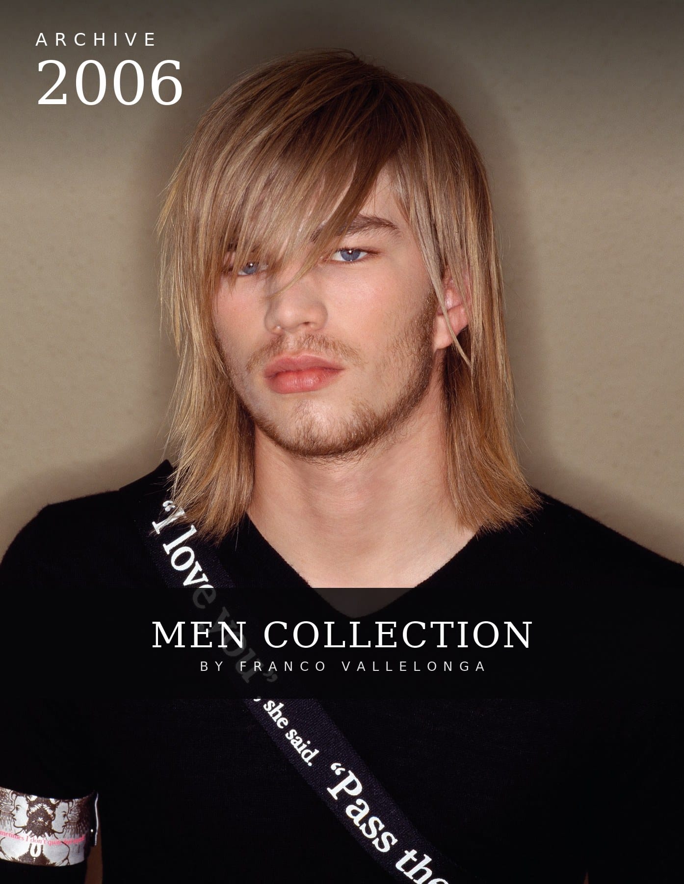 Long shaggy men's layers with lived-in texture and a rock edge – Men Collection by Franco Vallelonga, 2006 hair collection