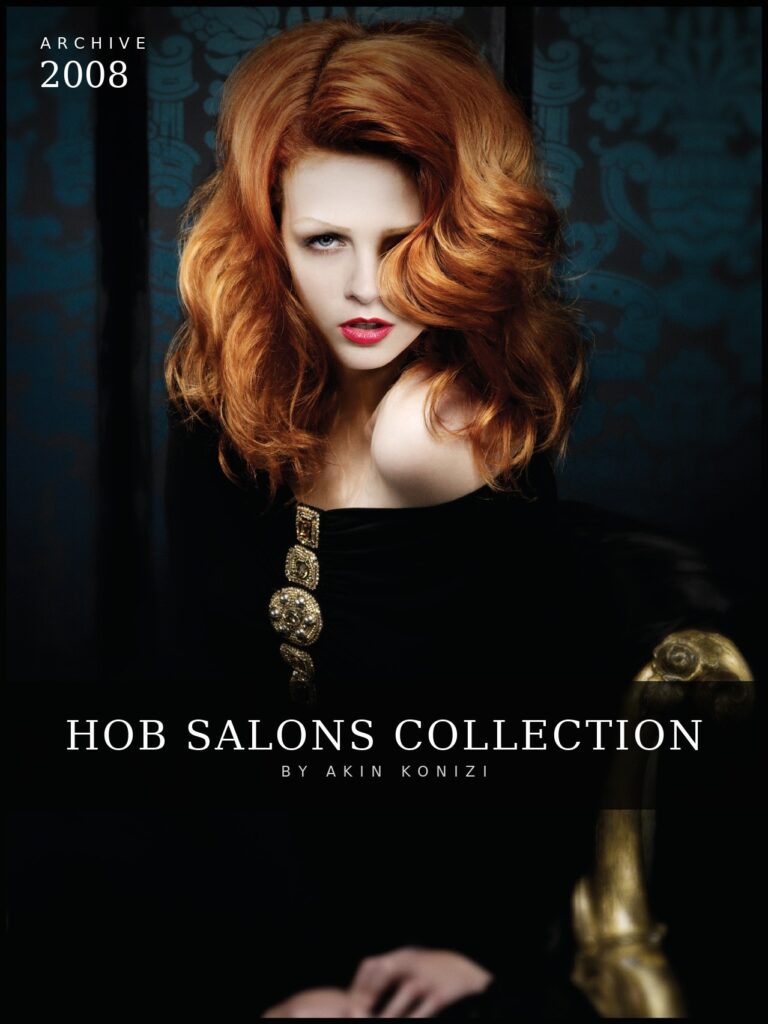 Hob Salons Collection archive cover – rich copper waves, by Akin Konizi