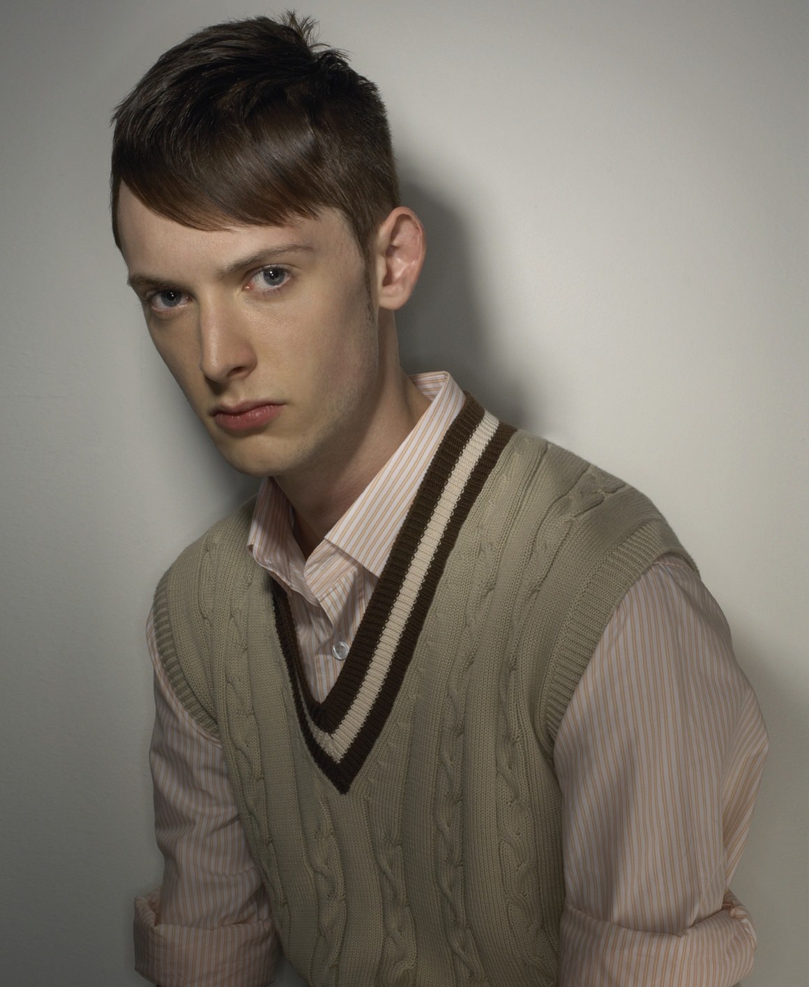 Men's short textured cut with a cricket jumper – Men's Collection, Hob Salons 2008
