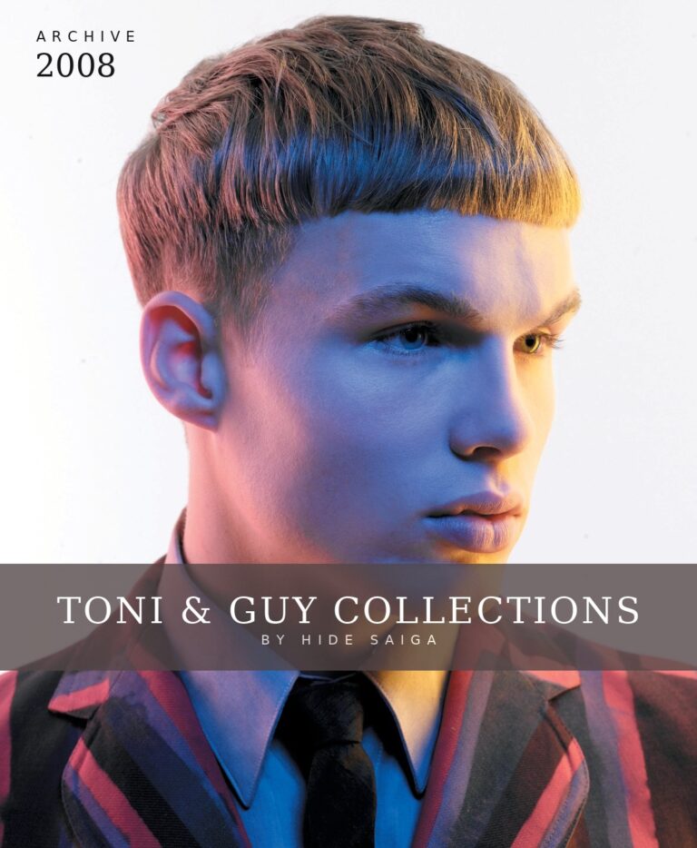 Toni & Guy Collections archive cover – heavy straight fringe with short sides, by Hide Saiga
