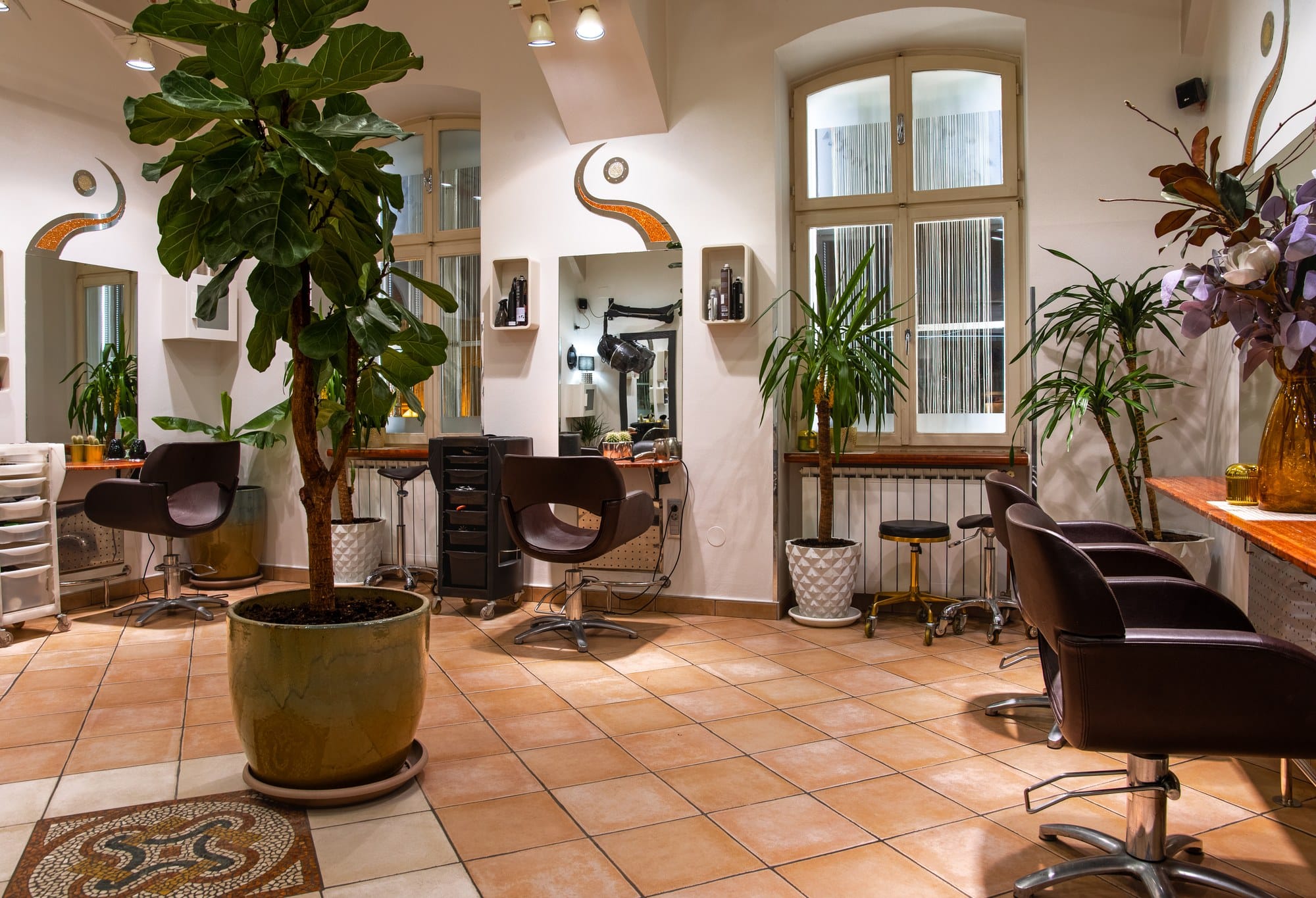 Zanetti salon, Zagreb – styling stations