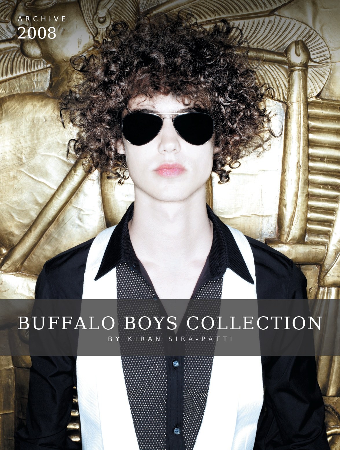 Buffalo Boys Collection archive cover – voluminous natural curls, by Kiran Sira-Patti