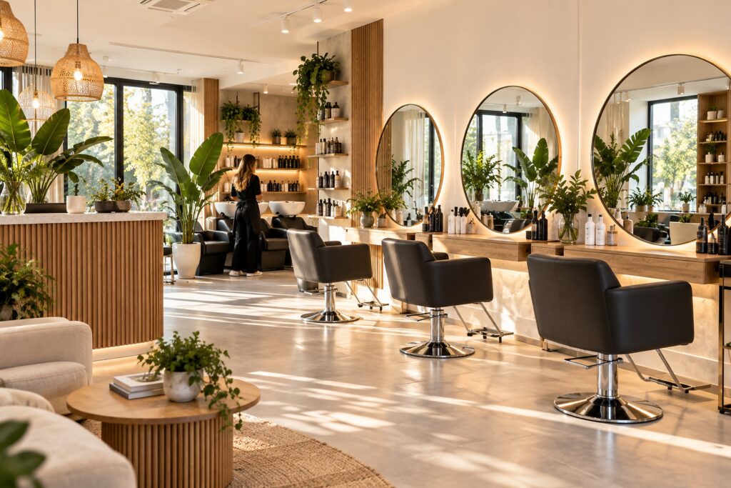 Noviella Hair Studio, Skopje: the salon floor