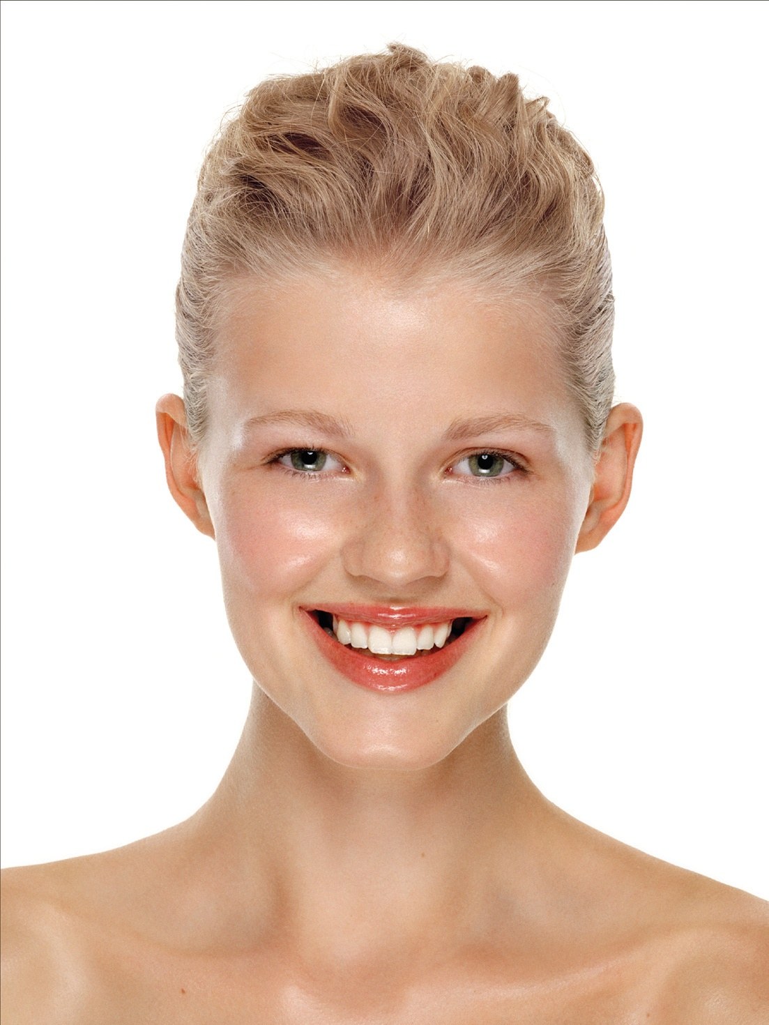 Blonde hair swept up and back into a soft quiff – Toni & Guy Collections, Phil Smith 2008